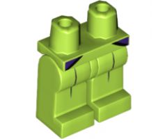 Hips and Legs with Dark Purple Coattails and Black Pleats Pattern