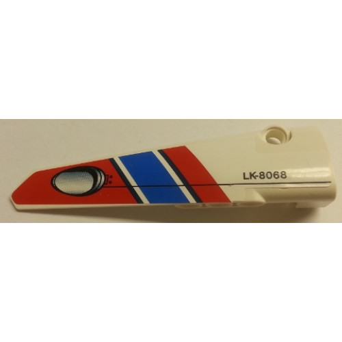 Technic, Panel Fairing # 6 Long Smooth, Side B 'LK-8068' and Air Intake Pattern (Sticker) - Set 8068