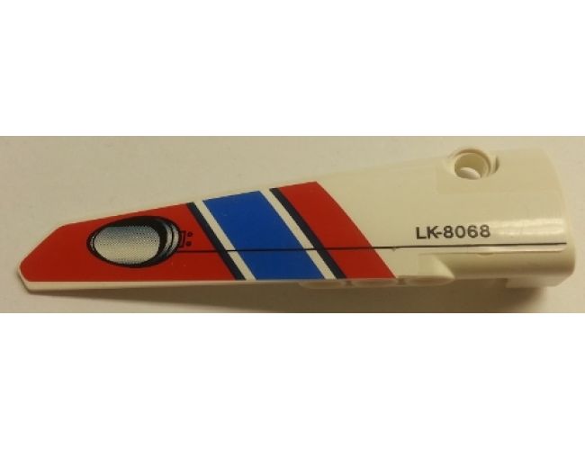 Technic, Panel Fairing # 6 Long Smooth, Side B 'LK-8068' and Air Intake Pattern (Sticker) - Set 8068