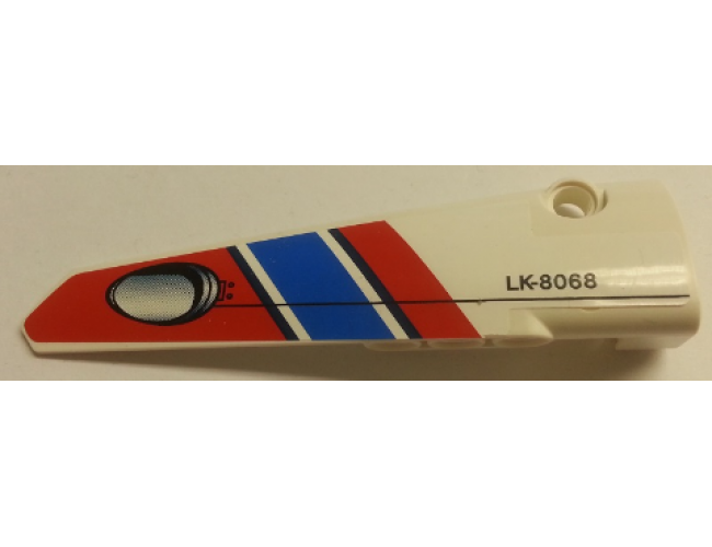 Technic, Panel Fairing # 6 Long Smooth, Side B 'LK-8068' and Air Intake Pattern (Sticker) - Set 8068