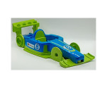 Duplo, Toolo Formula Car Chassis Assembly with Blue Top and Number 8 and Octan Logo Pattern