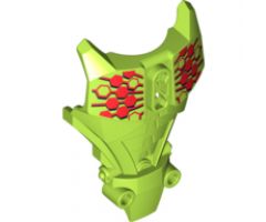 Hero Factory Full Torso Armor with Red Hexagons Pattern (Breez)