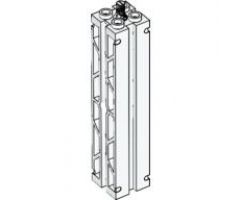 Support 2 x 2 x 8 with Grooves and Top Peg, Lattice on 2 Sides