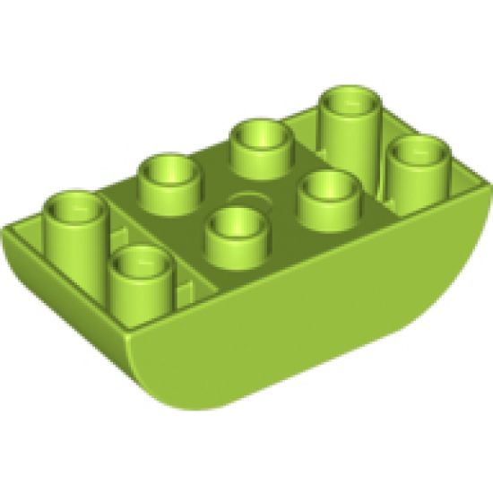 Duplo, Brick 2 x 4 Curved Bottom