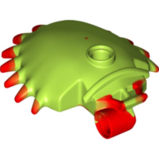 Plant Venus Flytrap Shell with Red Spikes Pattern