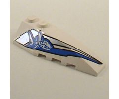 Wedge 6 x 2 Right with Shark Skeleton Pattern