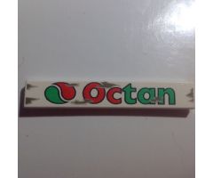 Tile 1 x 6 with Octan Logo Pattern