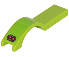 Vehicle, Mudguard 1 x 4 1/2 with 2 Red Taillights Pattern Model Right Side (Sticker) - Set 8302