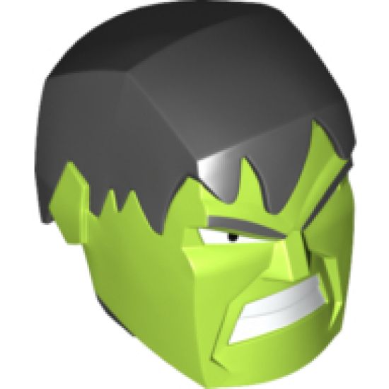 Large Figure Part Head Modified Super Heroes Hulk Pattern