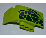 Technic, Panel Car Mudguard Right with Dark Green and Dark Purple Scales Pattern (Sticker) - Set 9445