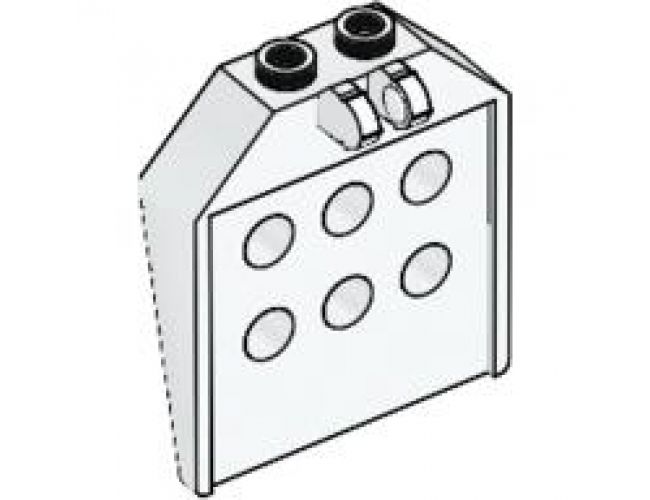 Door 1 x 4 x 3 2/3 with 6 Holes and Locking 2 Fingers Hinge