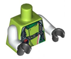 Torso World Racers - Team Extreme with Vest with Belts and Radar Pattern / White Arms / Black Hands