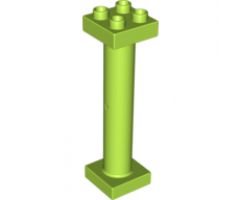 Duplo Support Column 2 x 2 x 6 Round with Open Latticed Back
