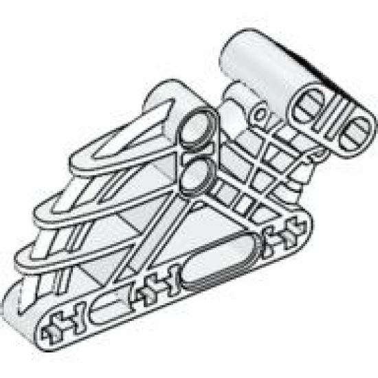 Bionicle Bohrok Rib Cage, Liftarm 2 x 4 x 7 Angled