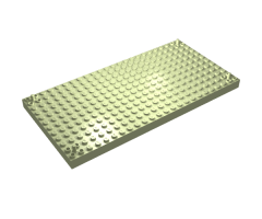 Brick, Modified 12 x 24 with Peg at each Corner