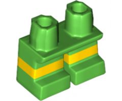 Legs Short with Horizontal Yellow Stripes Pattern