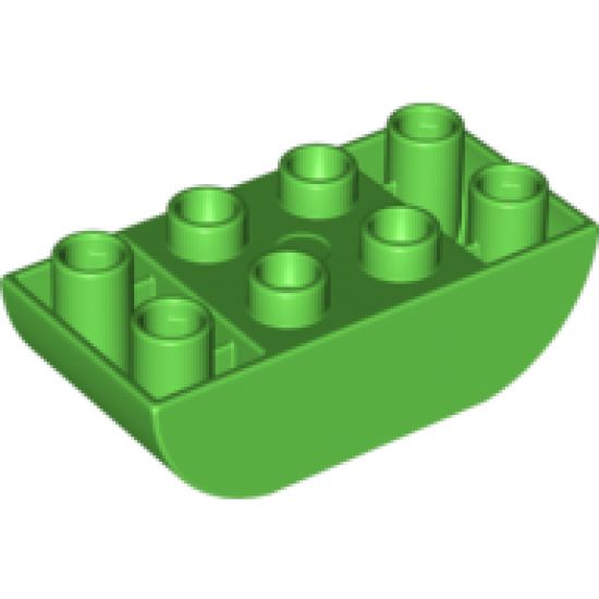 Duplo, Brick 2 x 4 Curved Bottom