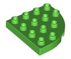Duplo, Plate Round Corner 4 x 4