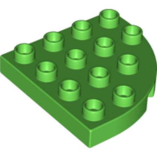 Duplo, Plate Round Corner 4 x 4