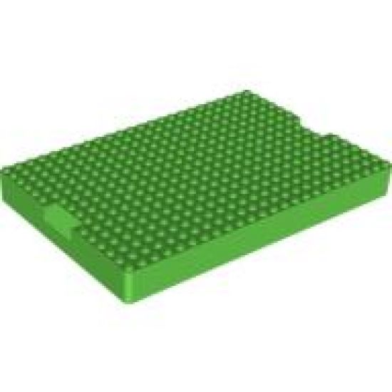 Brick, Modified 16 x 24 x 2 with 1 x 4 Indentations on Ends (Container Top)