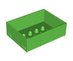 Duplo, Vehicle Trailer Bed with 2 x 4 Studs and 4 Sides