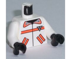 Torso Res-Q Orange Stripes, Pockets, Back Logo Pattern / White Arms / Black Hands