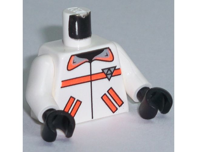 Torso Res-Q Orange Stripes, Pockets, Back Logo Pattern / White Arms / Black Hands