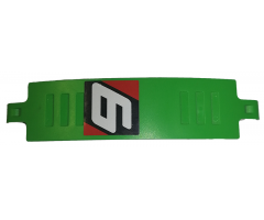 Technic, Panel Curved 3 x 13 with Number '6' on Black and Red Background Pattern (Sticker) - Set 42039