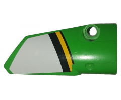 Technic, Panel Fairing # 4 Small Smooth Long, Side B with White, Black and Yellow Stripes Pattern (Sticker) - Set 42039