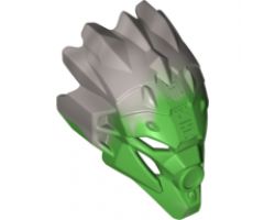 Bionicle, Kanohi Mask of Jungle (Unity) with Marbled Flat Silver Pattern