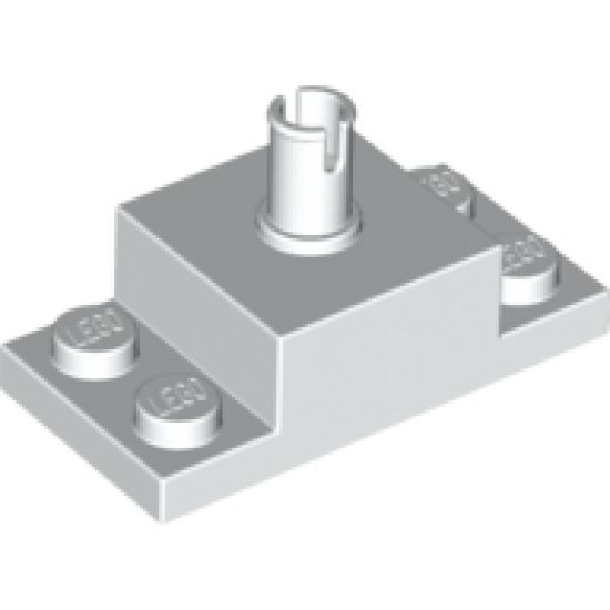Brick, Modified 2 x 2 with Top Pin and 1 x 2 Side Plates