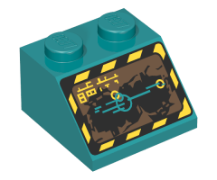 Slope 45 2 x 2 with Rock Raiders Pattern