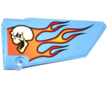 Technic, Panel Fairing #18 Large Smooth, Side B with Skull and Flames Pattern (Sticker) - Set 42022