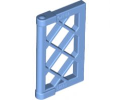 Pane for Window 1 x 2 x 3 Lattice with Thick Corner Tabs