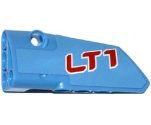 Technic, Panel Fairing # 3 Small Smooth Long, Side A with 'LT1' Pattern (Sticker) - Set 42036