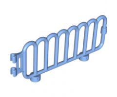 Duplo Fence Railing with Scalloped Top and Clips on End