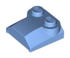 Slope, Curved 2 x 2 x 2/3 with Two Studs and Curved Sides, Lip End