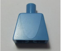 Torso Light Blue Parabola Shaped Center Panel Pattern (Shark Suit)