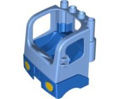 Duplo, Vehicle Cabin Truck Semi-Tractor Cab with Blue Base