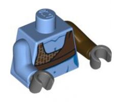 Torso SW Aayla Secura Pattern 1 / Dark Brown Arm Left / Medium Blue Arm Right / Dark Bluish Gray Hands