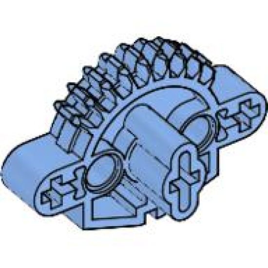 Bionicle Matoran Torso, Gear 9 Tooth with 3 Axle Holes and 2 Pin Holes