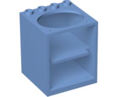 Container Cupboard 4 x 4 x 4 with Elliptical Hole for Sink