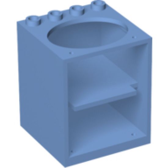 Container Cupboard 4 x 4 x 4 with Elliptical Hole for Sink