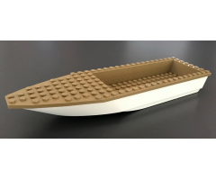 Boat Hull Unitary 28 x 8 Base with Dark Tan Boat Hull Unitary 28 x 8 Top (92710 / 92711)