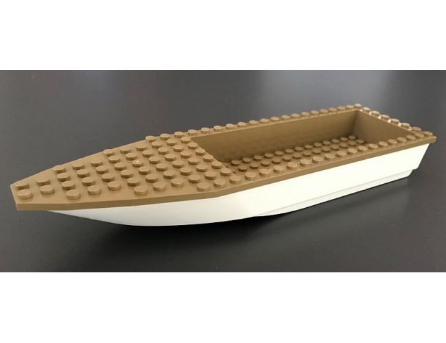 Boat Hull Unitary 28 x 8 Base with Dark Tan Boat Hull Unitary 28 x 8 Top (92710 / 92711)