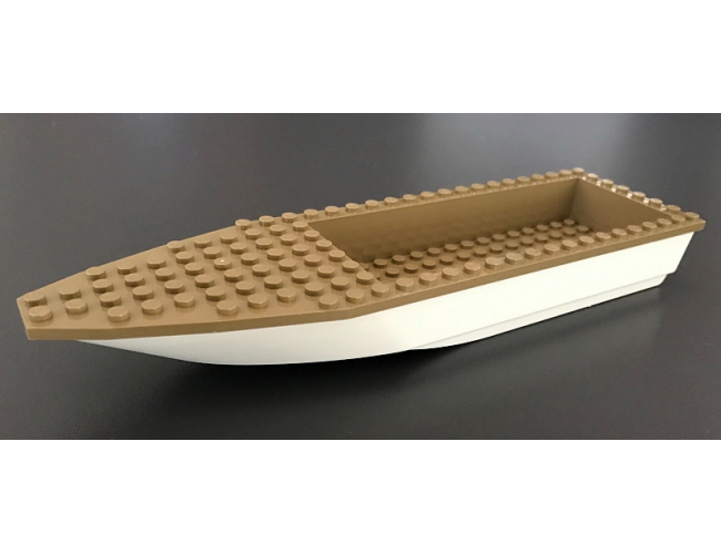 Boat Hull Unitary 28 x 8 Base with Dark Tan Boat Hull Unitary 28 x 8 Top (92710 / 92711)