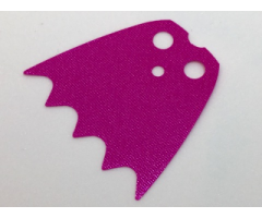 Minifigure, Body Wear Cape Cloth, Scalloped 5 Points (Batman) - Shiny Satin Fabric