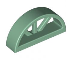 Window 1 x 4 x 1 2/3 with Spoked Rounded Top