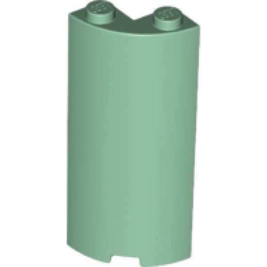 Cylinder Quarter 2 x 2 x 5 with 1 x 1 Cutout