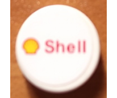 Tile, Round 2 x 2 with Shell Logo Pattern (Sticker) - Set 8144